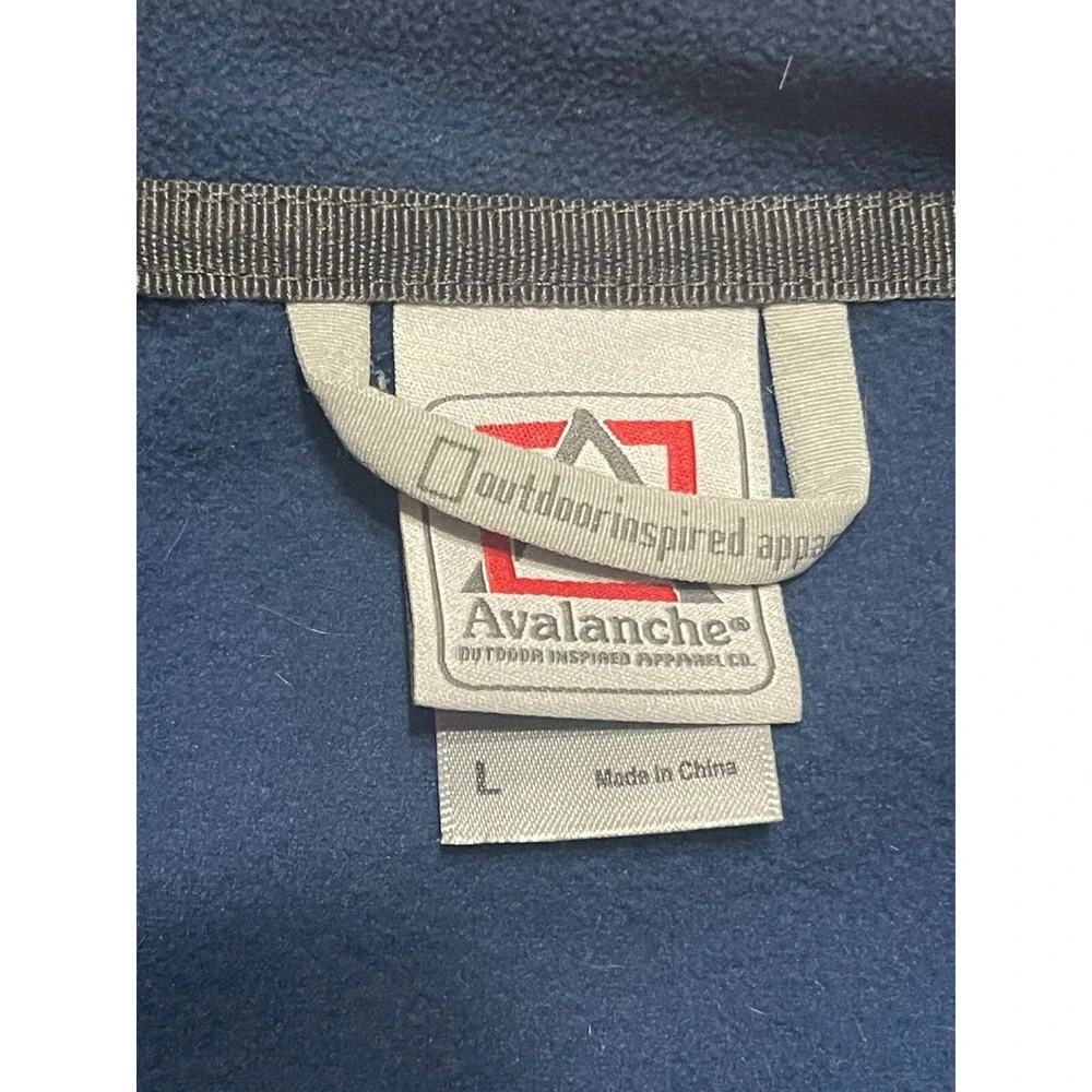 Avalanche‎ Sweater, Men's Size Large, Blue, Pullover, 1/4 Zip Up, Fleece